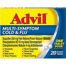 Advil Multi-Symptom Cold And Flu Coated Tablet