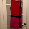 Laundry By Shelli Segal Dresses | Shelli Segal Red And Pink Low Belted Mini Dress | Color: Pink/Red | Size: 2