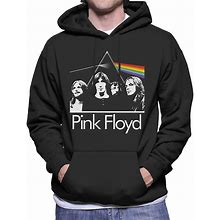 Pink Floyd Bandmates Prism Montage Men's Hooded Sweatshirt Black Large