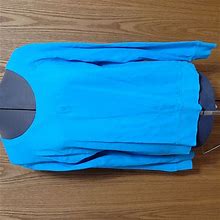 Jcpenney Tops | Jcp - Turquoise Cotton Sweatshirt (Ladies Large) | Color: Blue | Size: L