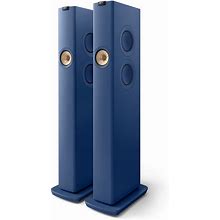 KEF LS60 Wireless Powered Tower Speakers (Royal Blue)