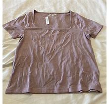 Madewell Womens Rose Pink Tee L $45