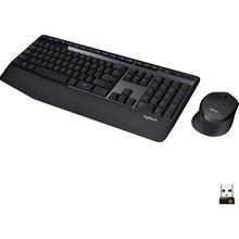 Logitech MK345 Wireless Keyboard And Optical Mouse (920-006481) Black, Blue - (Renewed)