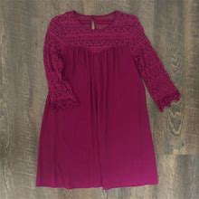 Speechless Dresses | Raspberry Shift Dress With Lace Detail - Womens S | Color: Pink | Size: S
