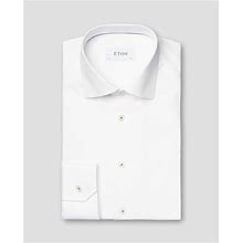Eton White Fine Twill Shirt | Slim Fit | Size 41