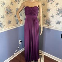 Dessy Collection Dresses | Dessy Collection 2914 Purple Empire Waist Formal Bridesmaid Prom Dress Size 0 | Color: Purple | Size: 0