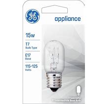 GE 15W T7 Appliance Incandescent Light Bulb