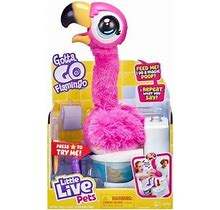 Moose Toys Little Live Pets Gotta Go Flamingo | Interactive Plush Toy That Eats Sings Wiggles Poops And Talks (Batteries Included) | Reusable Food. Ag