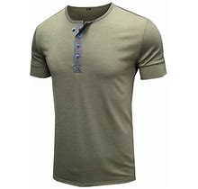 Summer Men's Shirt Solid Color Men's T-Shirt Men's Clothing