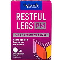 Hyland's Restful Legs PM Quick Dissolving Tablets, 50 Ea (Pack Of 2)