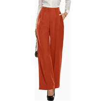 GRECERELLE Women's High Waist Casual Palazzo Pants Dress Pants For Women Work Pants For Women With Pockets