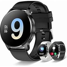 Smart Watch For Women Men, Bluetooth Call Fitness Tracker For Android And Ios Phones Waterproof Smartwatch With 1.32" HD Full Touch Screen AI Voice C
