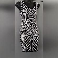 Forever 21 Dresses | Forever 21 Abstract Design Mini Dress Nwot | Color: Black/White | Size: S
