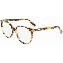 Longchamp Eyeglasses LO2699 255 Tokyo Havana 52mm Female Plastic Brown
