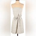Loft Dresses | Ann Taylor Loft Dress | Color: Cream/Silver | Size: 4