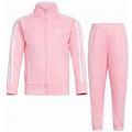 Adidas Toddler Girls 2-Pc. Track Suit | Pink | Regular 3T | Clothing Sets Track Suits | On Watch Workout|Embroidered