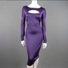 Gucci Dresses | Gucci Tom Ford Era Cutout Dress Size L | Color: Purple | Size: L