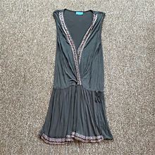 Letarte Dresses | Light Gray Dress With Beaded Details | Color: Gray | Size: M