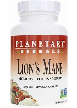 Planetary Herbals, Lion's Mane, 90 Vegan Capsules