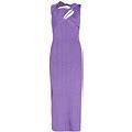 Aknvas Women's Sevrine Cutout Rib-Knit Maxi Dress - Purple - Size Medium