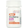Rugby Meclizine 25 Mg - 100 Chewable Tablets