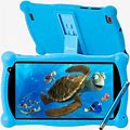 Contixo 7" Kids Android Tablet 16GB, Stylus Pen, Case And Stand , Blue