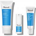 Murad 3-Step Clear Bundle | Set | 3-Piece Set Takes On Acne And Scars For Clearer, Smoother Skin (Save 20%, $110 Value).