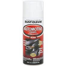 White, Rust-Oleum Automotive Gloss Acrylic Enamel 2X Spray Paint-271919, 12 Oz