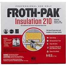 Froth-Pak 210 Spray Foam Insulation Kit, 9ft Hose. Improved Low GWP Formula. Insulates Cavities, Penetrations & Gaps Up To 2" Thick. Yields Up To 210