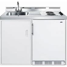 Summit Appliance 47.25 in. W Compact Kitchen In White C48EL1PE ,