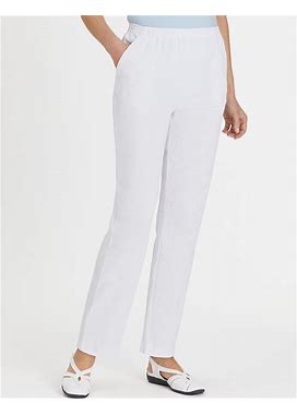 Blair Women's Crinkle Calcutta Cloth Pants - White - XL - Womens