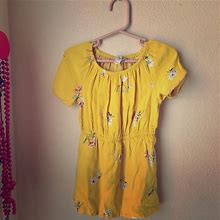 Loft Dresses | Toddler Girl Yellow Floral Mini Dress. | Color: Yellow | Size: 3Tg