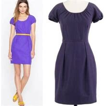 J. Crew Dresses | J Crew Delores Purple Dress Size 0 | Color: Purple | Size: 0