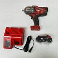 Milwaukee M18 FUEL 2763-20 High Torque 1/2" Impact Wrench W/ Charger And Battery