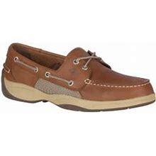 Sperry Men's Intrepid Boat Shoes, Brown, 9M, Leather