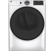 GE GFD55ESSNWW 28"" White Front Load Electric Dryer NOB 135610
