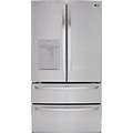 LG LRMWS2906 36 Inch Wide 28.6 Cu. Ft. Energy Star Certified French Door Refrigerator With Ice And Water Dispenser Stainless Steel Refrigeration