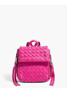 Bali Mini Backpack | Hot Pink Woven | Aimee Kestenberg