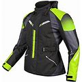 Mootoo Motorcycle Jacket Protective Gear Autumn Winter Touring Moto Jacketwaterproof Coldproof Motorbike Clothing, Green