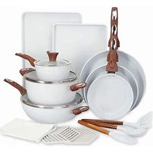 C&G Home 18 Piece Kitchenware Set | Non Stick Ceramic Coating | Oven & Dishwasher | PFOA Free | Aluminum Pan | Wayfair
