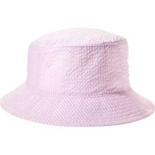 Big Accessories BA676 Crusher Bucket Hat In Pink Seersucker | Cotton