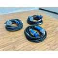 Quantity Of (3) LEX 60 Amp 50 ft Electrical Distribution Pin & Sleeve Cables (Unused)