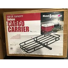 HAUL MASTER 500 LB CAPACITY DELUXE HITCH CARGO CARRIER 69623, NEW FREE SHIP