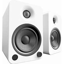 Kanto YU4 Powered Stereo Speakers With Bluetooth And Phono Preamp - Matte White