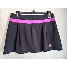 Adidas Womens Black Purple Climalite Elastic Waist Athletic Skort Size