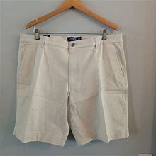 Chaps Shorts Mens Waist 38 NWT 9" Inseam Stretch Fabric - New Men | Color: Beige | Size: 38 in.