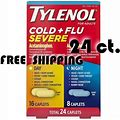 Tylenol Cold And Flu Severe Day/Night Acetaminophen 24 Caplets. EXP. 10/2024