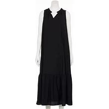 Women's Nine West Adaptive Sleeveless V-Neck Maxi Dress, Size: XXL, Black