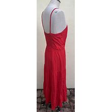 Stunning Long Red Summer Dress