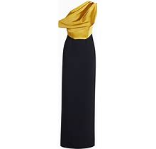 Solace London - Kara One-Shoulder Maxi Dress - Women - Polyester/Elastane - 12 - Black